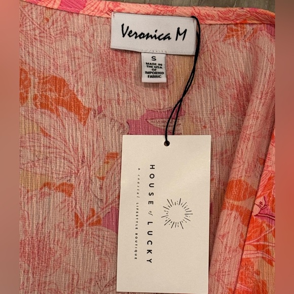 Veronica M Nikolina Mom Cropped Wrap Top NWT - Picture 9 of 12